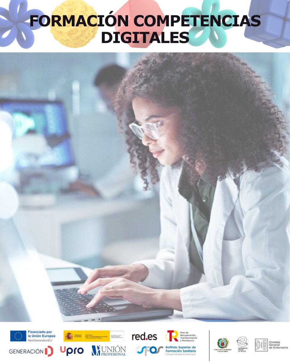 El Colegio Oficial de Enfermería de la Región de Murcia ofrece a sus colegiados de forma gratuita el Curso Competencias Digitales. La formación permitirá adquirir y consolidar los conocimientos en este ámbito . Toda la info e incripciones al curso aquí:
➡️enfermeriademurcia.org/curso-de-compe…