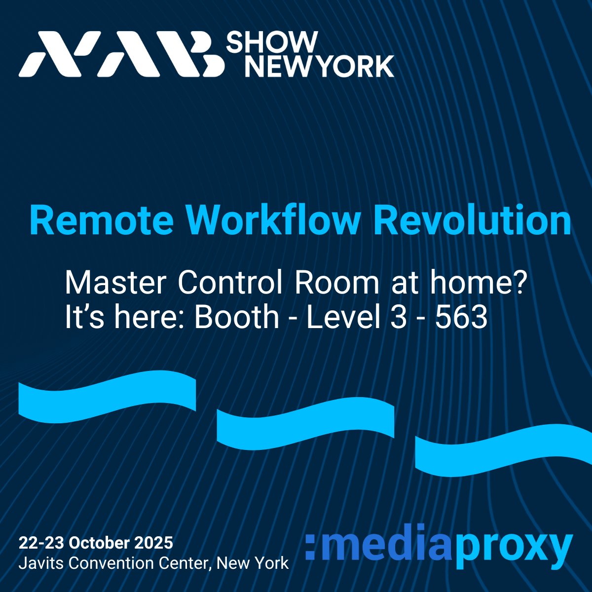 Mediaproxy's tweet image. .@NABShow New York, Mediaproxy will showcase how remote teams can monitor and control live feeds with ultra-low latency—no physical MCR required.  

Book a meeting - mediaproxy.com/Contact/Meetin…

#Mediaproxy #NABShowNY #RemoteMonitoring #Compliance #Multiviewer #LogServer #Monwall