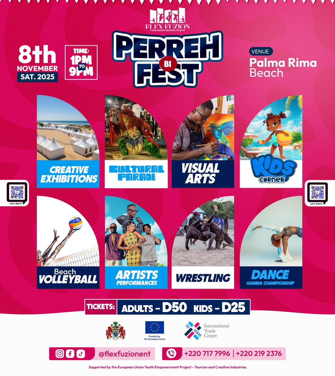 We know that everyone is looking for more memorable experiences in 🇬🇲.

Through the EU YEP – Tourism &amp; Creative Industries, we’re already on it.

The project is developing new tourism products that bring together music, art, sports &amp; entertainment for everyone at the beach. 🥳