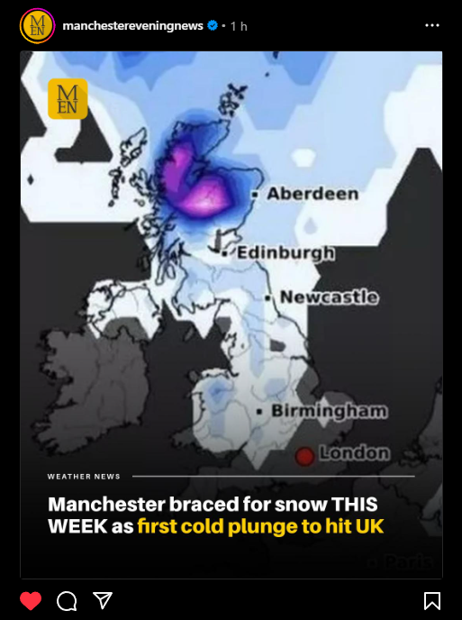 Snow already?!

I think we've all learned over the years that most of these articles turn out to be false panic - but still, forewarned is forearmed as they say.

#snow #weather #driving