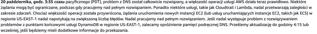 PerplexityPRO_'s tweet image. Aktualności AWS: 

&quot;problem z DNS został całkowicie rozwiązany, a większość operacji usługi AWS działa teraz prawidłowo&quot;

&quot;w regionie US-EAST-1 nadal napotykają na zwiększoną liczbę błędów. Nadal pracujemy nad pełnym rozwiązaniem&quot;

#aws #amazon #CyberAttack #snapchat #reddit