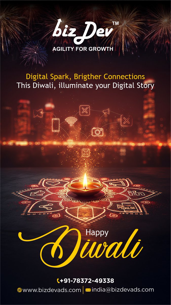 BizDevOfficial's tweet image. This Diwali, let your brand shine brighter than ever! 💫

Digital Sparks ✨, Brighter Connections 🤝 — Illuminate your story with BizDev 💻

#HappyDiwali #BizDevOfficial #DigitalMagic #BrandGrowth #LightUpYourBrand #DiwaliVibes
