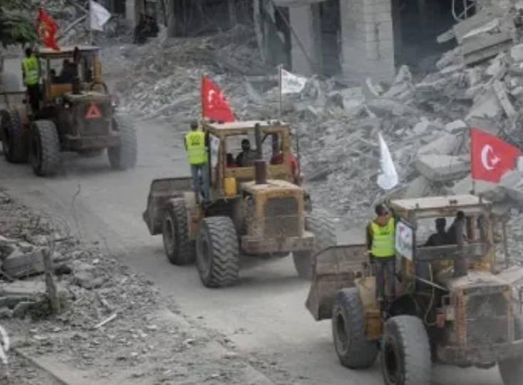 ⚡️Turkish supplied heavy machinery begins operation in Gaza