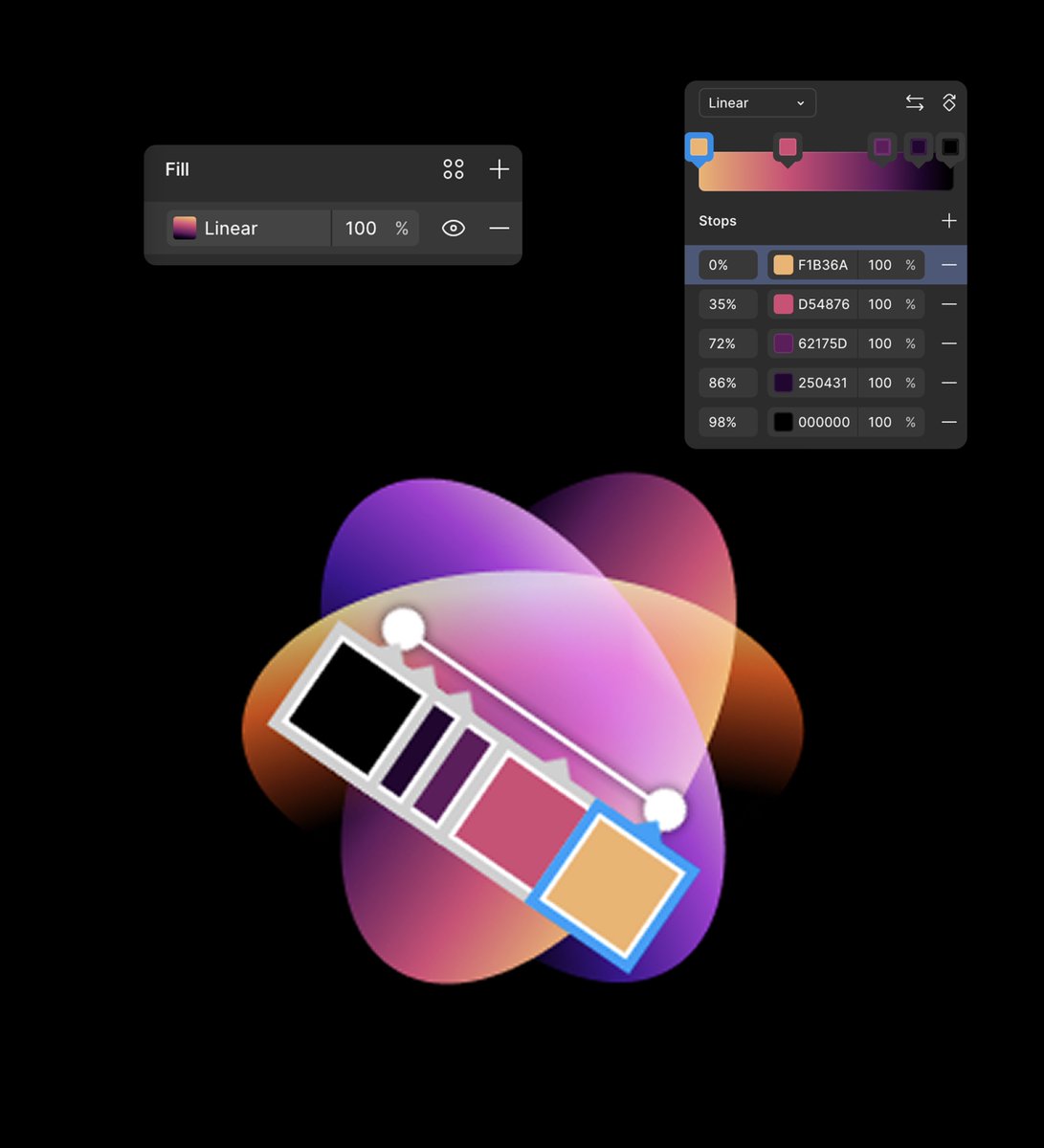 uiux_hamad's tweet image. Let’s Play with Gradients and Create This