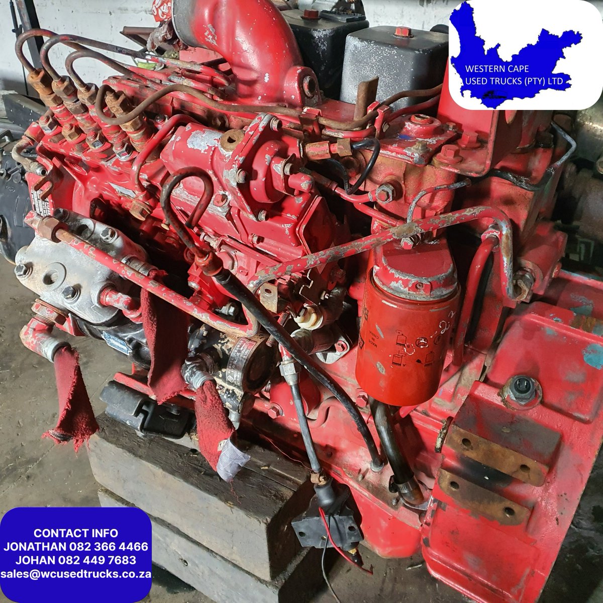 WCUsedTrucks's tweet photo. 🚛FOR SALE
🚛4 BT Cummins Engine
🚛R45 000.00 + VAT

ℹ️https://t.co/dmohNJiiPh
📍Address: Western Cape Used Trucks, Acacia Road, Kraaifontein Industria, Cape Town, South Africa.
📲Cell: +27 82 366 4466 or WhatsApp https://t.co/Xu7ull7Uyl
📧Email: sales@wcusedtrucks.co.za
🛻 From light delivery to heavy-duty haulage, we've got you covered.
 
📍 Visit us in Cape Town or message now for available stock & prices!

#western_cape_used_trucks #trucksofsouthafrica #trucksoffacebook #trucksofinstagram #kraaifontein_industria #capetown #southafrica #westerncape #WesternCapeAd #isuzu #hino #ud #nissan #mitsubishifuso #scania #volvo #freightliner #dyna #trucks