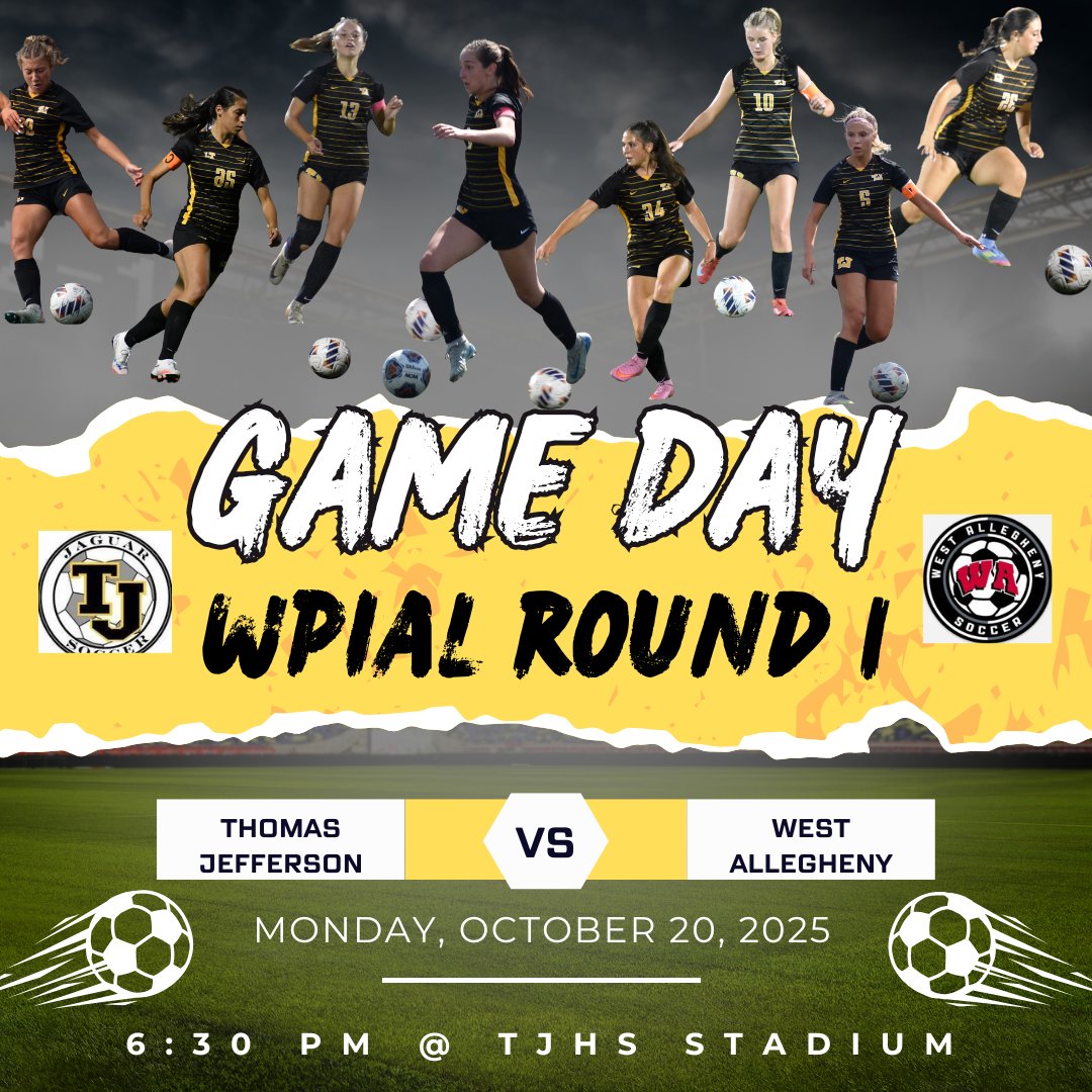 Come out tonight to support your Lady Jaguars in Round 1 of the WPIAL playoffs. 
Don't forget to purchuse your ticket ahead of time (there will be no tickets sold at the gates)
gofan.co/app/school/PA6…