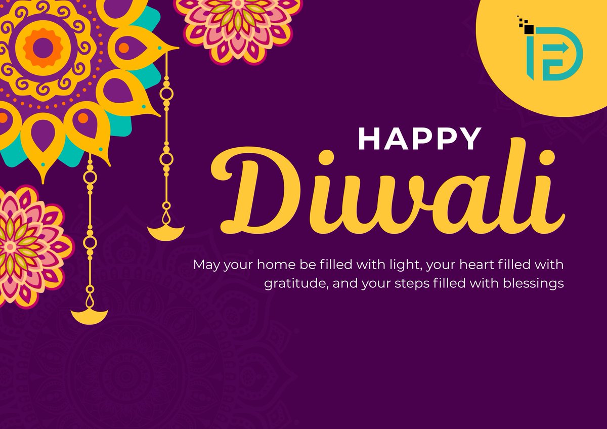 diffiter's tweet image. 🪔 Wishing everyone a very Happy Diwali! 🪔
May this festival of lights bring new energy, fresh ideas, and endless success to all.
At Diffiter Technologies, we’re grateful for the trust of our clients, the dedication of our team.