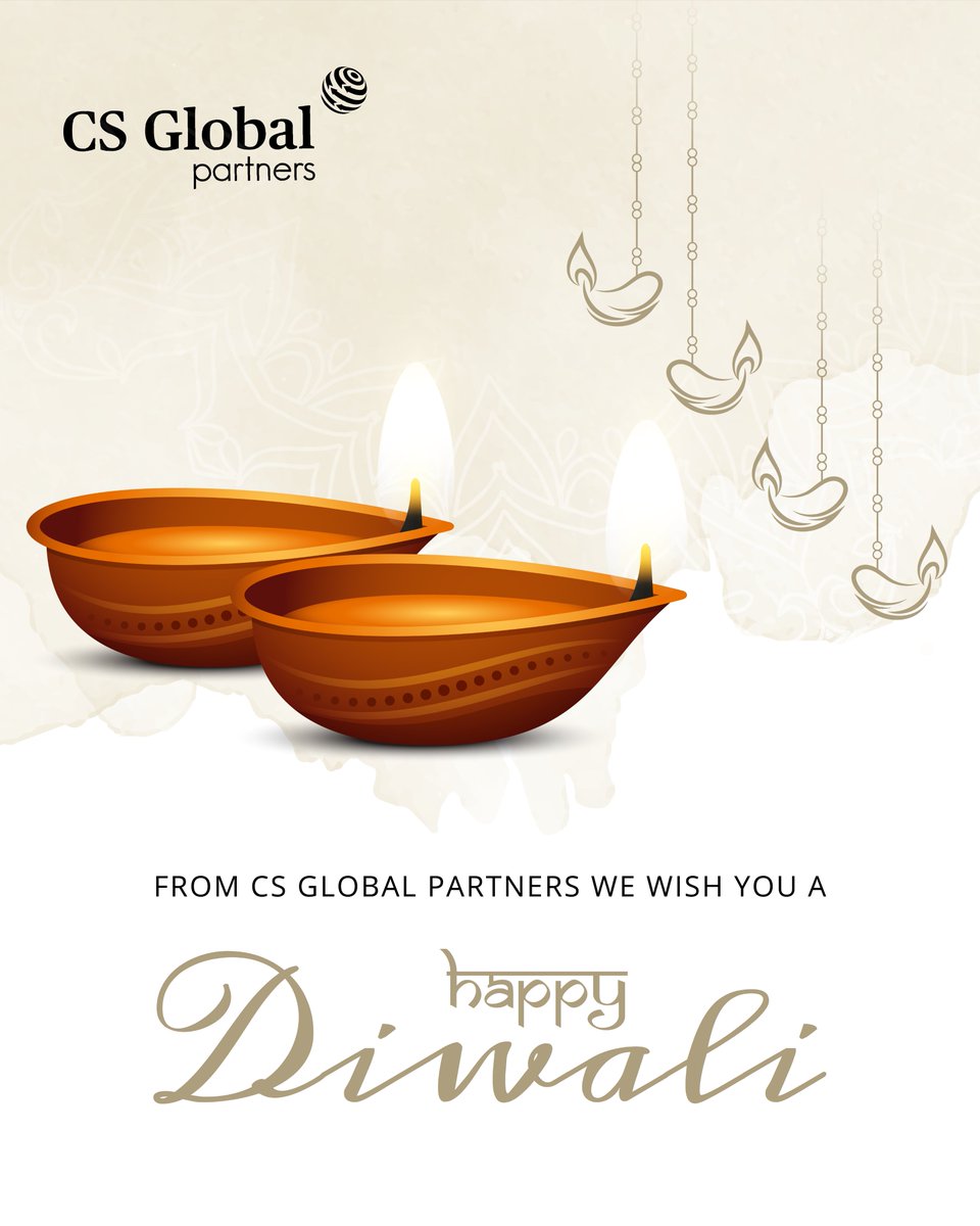 CSGlobalPtnrs's tweet image. This Diwali, we celebrate the light of new opportunities and global connections. Wishing our clients and partners around the world a festival filled with joy, prosperity, and success. 
Happy Diwali!