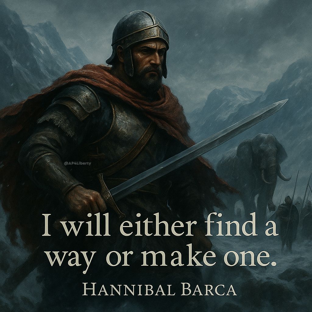 Most people wait for an easier path instead of building one.

Hannibal did not ask for permission or ideal conditions. He marched his army through the Alps because the mission mattered more than the obstacle. There will never be a perfect time. There will never be certainty.