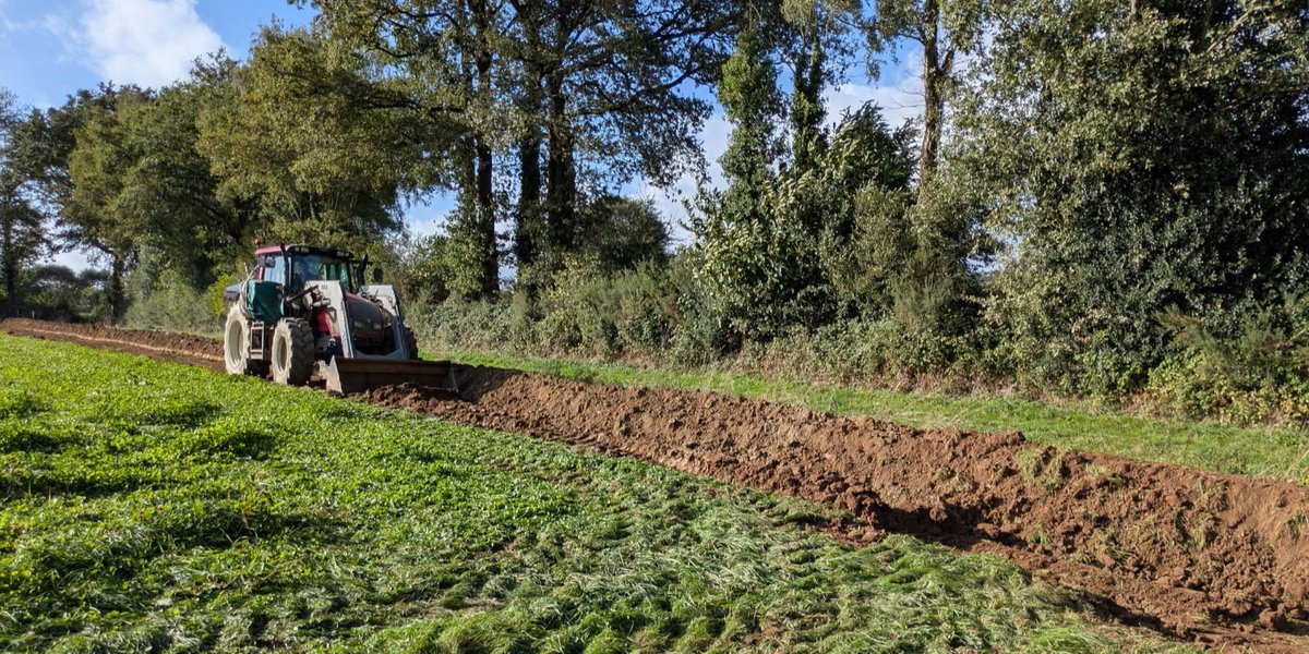 C’est reparti pour une nouvelle campagne de travaux #bocagers 🌿! En chiffres :  17,5 km de haies,  11 650 arbres, 10 communes concernées. 
Objectif : préserver l’eau, les paysages &amp; la biodiversité. ➡ Plantations prévues début 2026.