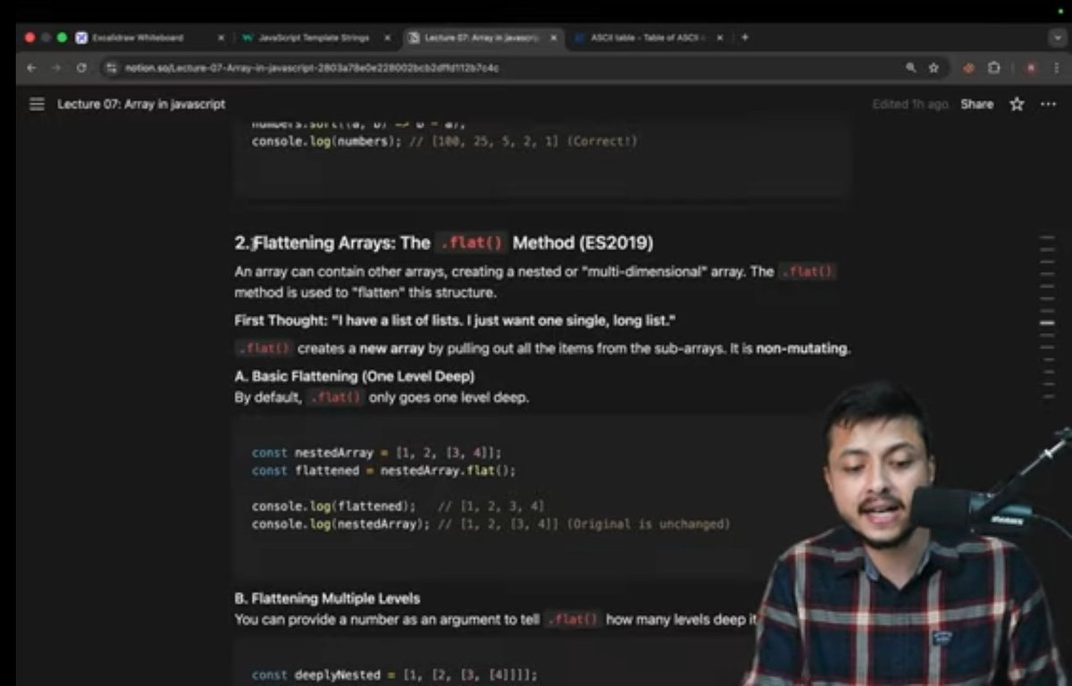 abdullahatif07's tweet image. Day 22 🚀 | Web Dev Journey
• Topic: Arrays in JavaScript 📚
• Learned how to create, access & modify arrays
• Explored methods like push(), pop(), shift(), unshift(), slice(), splice() 🔄
Arrays make data handling so much easier! 💻✨
#100DaysOfCode #JavaScript #WebDev