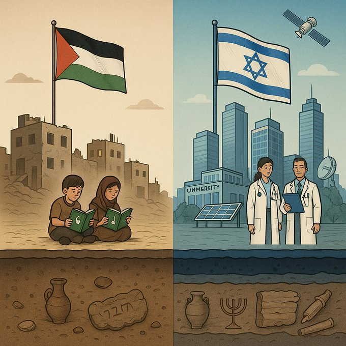 Amp_Israel's tweet image. 77 Years, Two Paths:
One chose hope, built futures, led in science, tech, and medicine.
The other clung to hate, bred ruin, and taught only loss.
It’s time to choose your legacy.
#ChooseLife #BuildFutures #Israel77 #InnovationVsDestruction
@Amp_israel