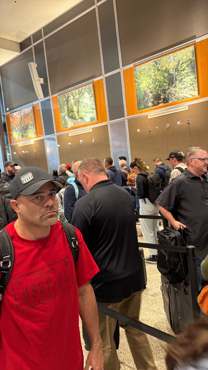 Friends flying out of <a href="/AustinAirport/">Austin-Bergstrom International Airport</a> - it’s packed but moving along.  Enjoy the adventure.