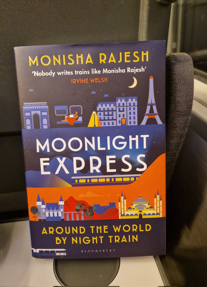 RinaMMc's tweet photo. Reading a book about long train journeys while on a long train journey. https://t.co/pthMQZGaF9