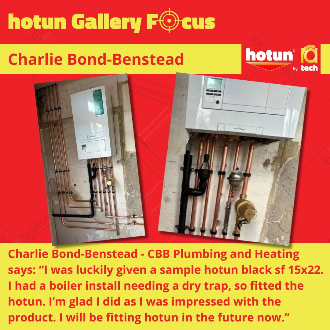 Our Gallery of installer images is growing! We’re delighted to feature Charlie Bond-Benstead from CBB Plumbing and Heating’s recent install. 

From using hotun once, he was so impressed that he will be fitting hotun in the future. 

See the Gallery here: bit.ly/3Vv1wwt