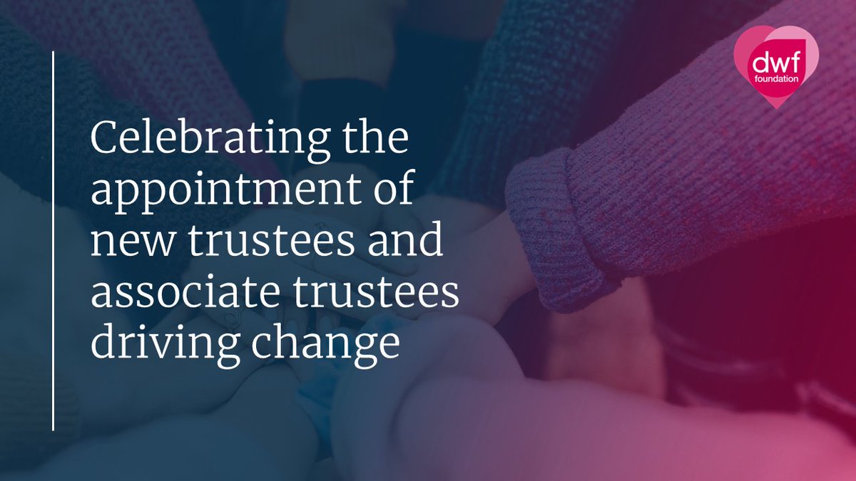 We are thrilled to welcome six new trustees &amp; five associate trustees to the DWF Foundation as we celebrate our 10th anniversary! Their insight, energy &amp; passion will help us grow our impact in communities we work in. #DWFFoundation #Trustees #SocialImpact
