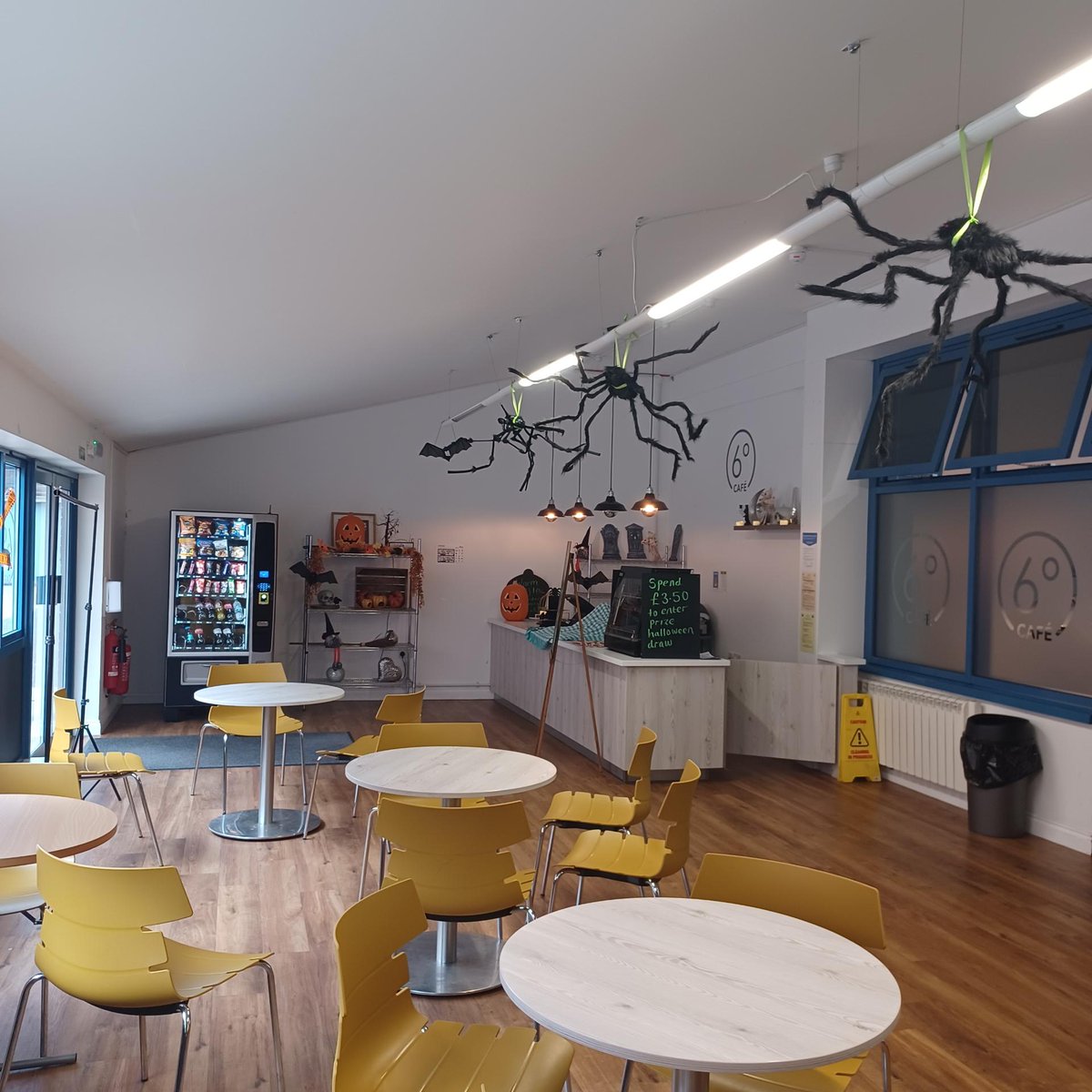 Spooky Season has arrived at The Bewdley School 🎃

Check out the eerie sixth form dining hall decorations and get ready to sink your teeth into some deliciously spooky treats 👻 

For more about us 👇

orlo.uk/txPxL

 #SpookySeason #HalloweenMakeover #SchoolEvents