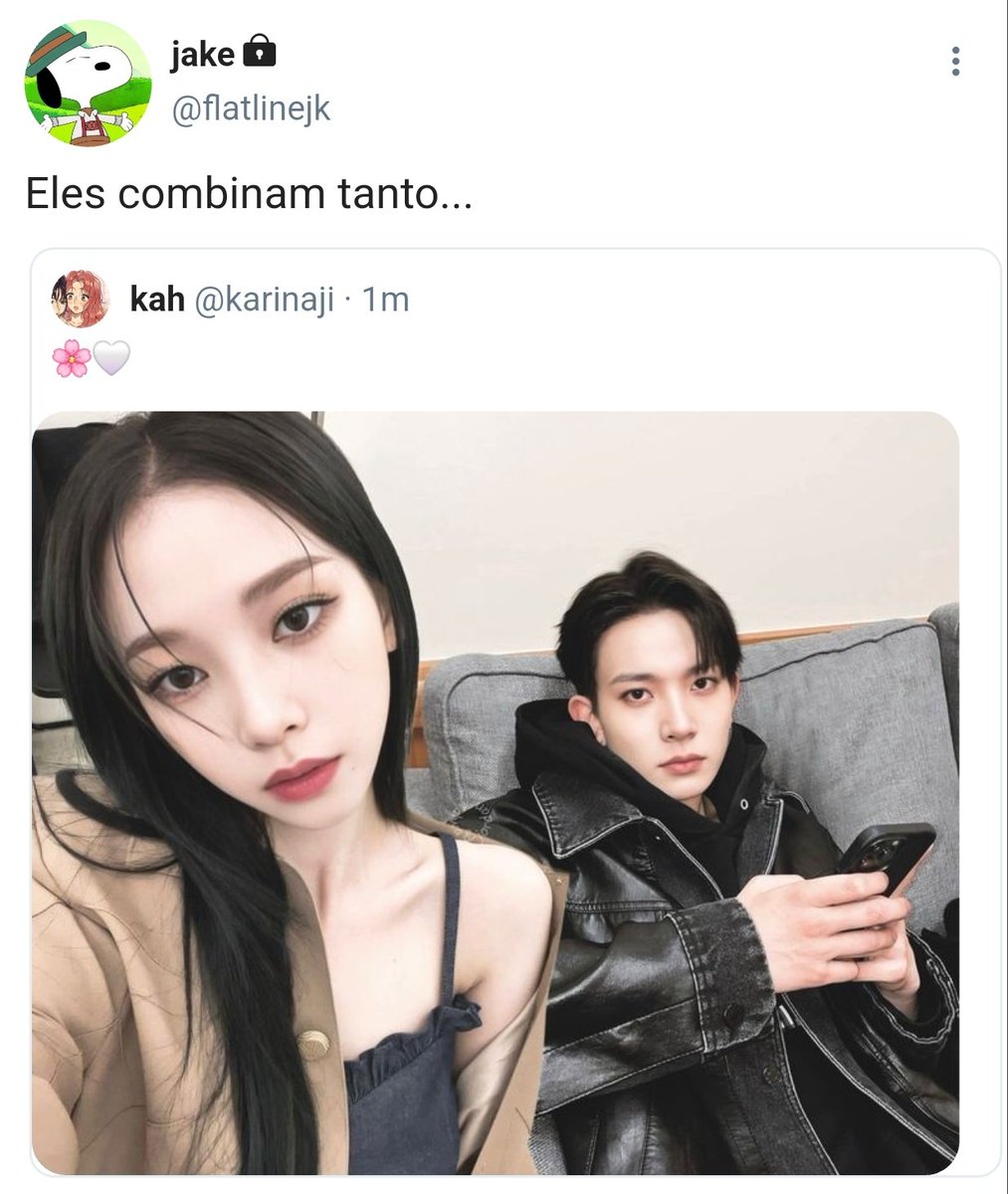 hsnglee02's tweet photo. #heejake au | pictures

Onde Jake de apaixona por Heeseung, seu novo colega de trabalho, mesmo sabendo que ele já tem alguém. https://t.co/kR3vgEDBtP