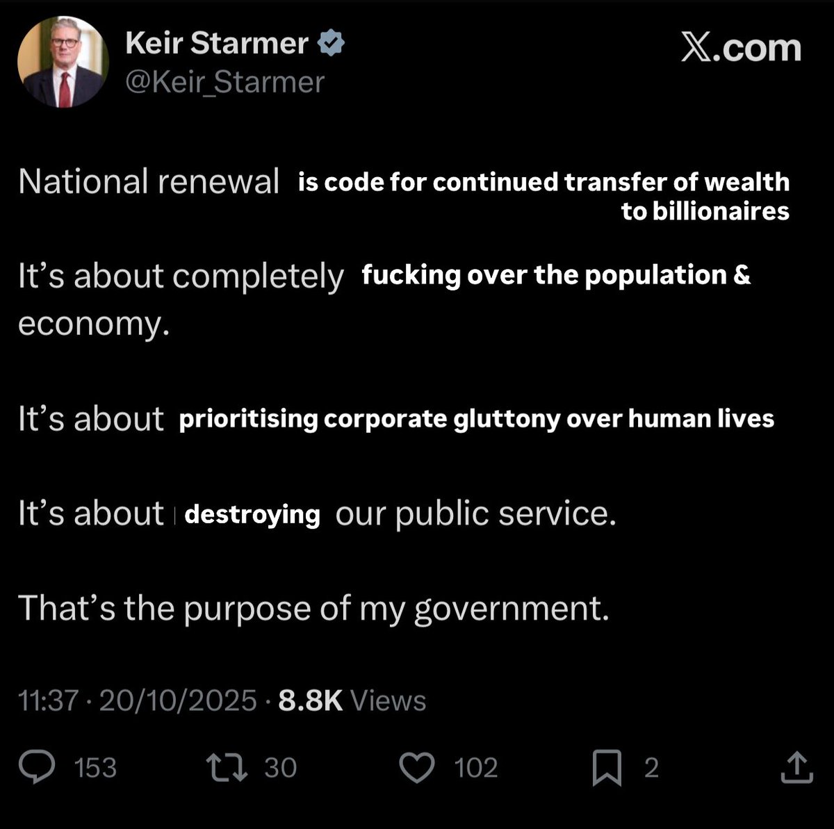 <a href="/Keir_Starmer/">Keir Starmer</a> Corrected for accuracy: