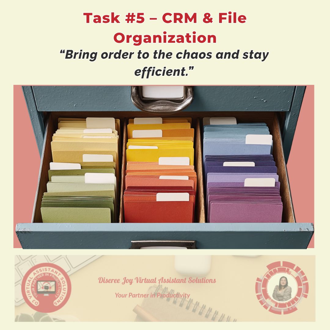 DJVASolutions's tweet photo. Swipe through 👉 to see 5 tasks you can delegate to a Virtual Assistant today:
1️⃣ Inbox &amp; calendar management
2️⃣ Social media scheduling
3️⃣ Data entry &amp; research
4️⃣ Customer support
5️⃣ CRM &amp; file organization

✨ It’s time to stop juggling and start scaling. https://t.co/KhFoYUXsoT