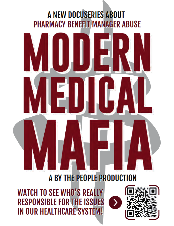 PBMs continue to inflate drug costs, hurting patients and pharmacies.

If you missed it, the docuseries Modern Medical Mafia pulls back the curtain on the PBMafia’s grip on healthcare—and why reform can’t wait. Watch here:  bit.ly/4kY0fbo