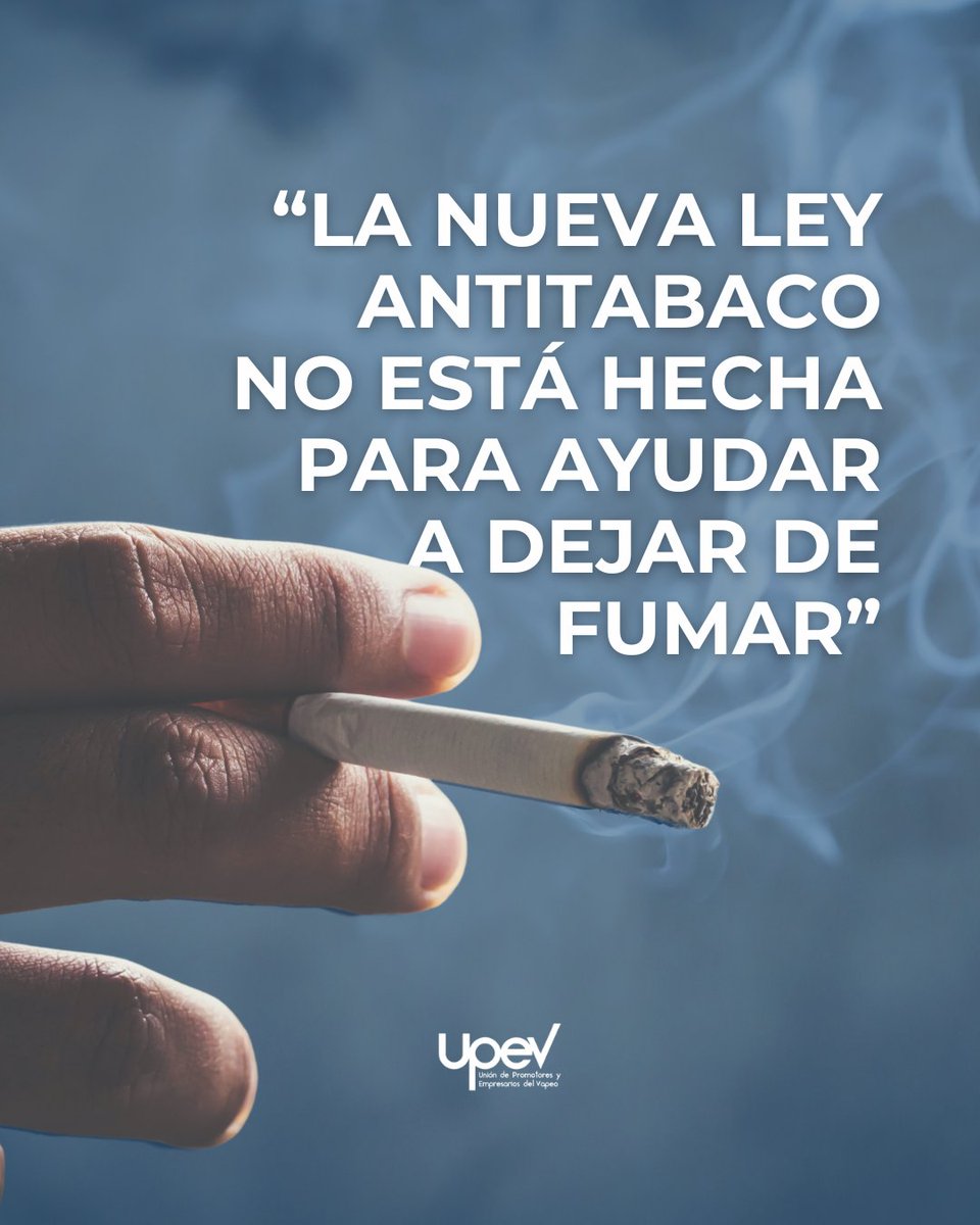 El Dr. Fernández Bueno lo dice claro: “La nueva Ley Antitabaco no está hecha para ayudar a dejar de fumar”.

Si de verdad el objetivo fuera reducir el daño, se apostarían por alternativas como el vapeo o las bolsitas de nicotina, que ya han demostrado ser herramientas eficaces en