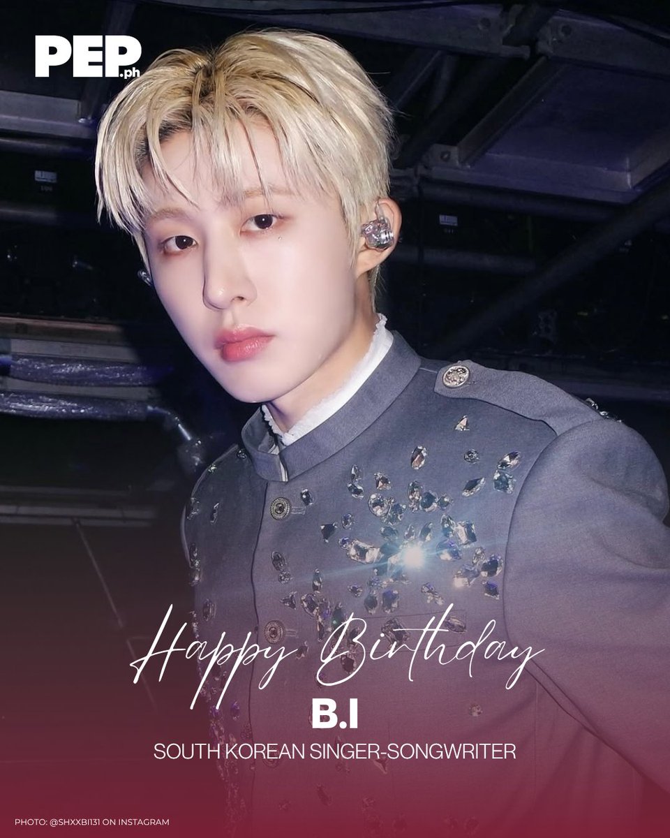 Happy Birthday, B.I! 🎉 Wishing you another year filled with music, passion, and success. 💫 

#PEPBirthdays