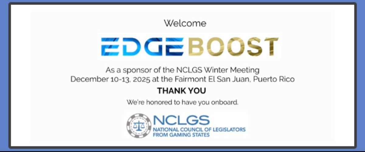 NCLGS's tweet image. NCLGS is excited to welcome EDGE Boost as a Platinum Sponsor of the NCLGS 2025 Winter Meeting, taking place 12/10–13 at the Fairmont El San Juan Hotel in Puerto Rico. 👉Sponsor opportunities: lnkd.in/e7T-P73M
👉 Register : lnkd.in/eXKq_dpz
NCLGS.org