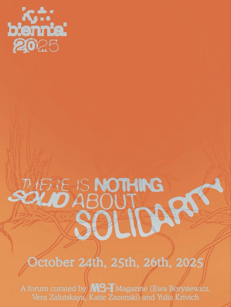 What does solidarity mean today in the world shaped by wars, migration, and nationalist tendancies?
🟠Join „There is Nothing Solid About Solidarity” - a 3-day program of exhibitions, films, talks, and perfromances at M HKA, Antwerp. 
➕More info: instytutpolski.pl/brussels/2025/…
