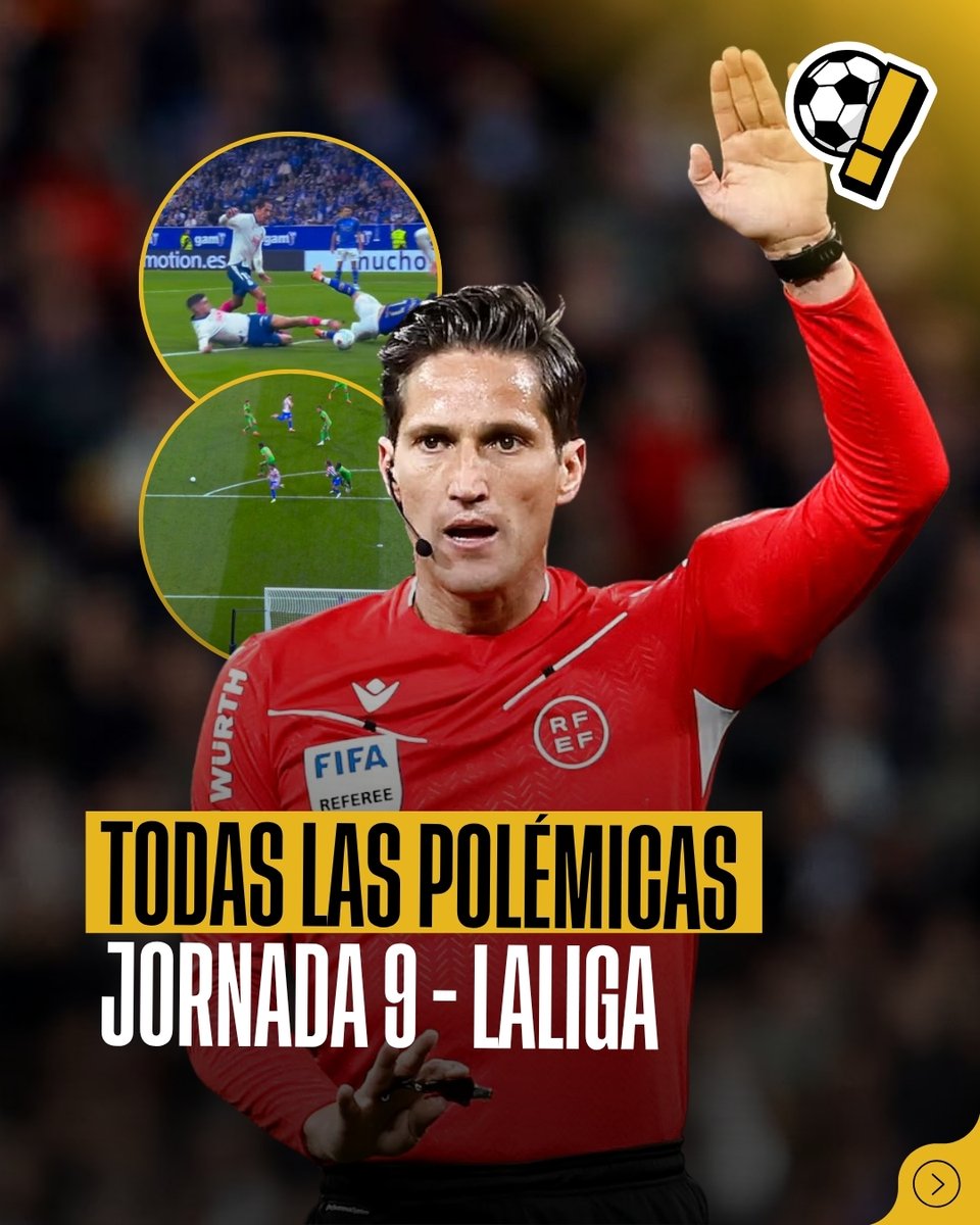 🚨 ¡Todas las Polémicas de la Jornada 9 de LaLiga!

🔎 Desde el polémico fuera de juego de Griezmann, al inexistente de Oyarzabal, hasta si tocó o no Roberto el balón en el gol de Kike García

🤔 ¿Qué opinas de estas decisiones?