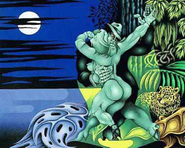 Tatarixi10's tweet image. Y el #tango siempre pertenecía a un lugar portuario, arrabalero y de bajo fondo hasta que #Carpani lo ubicaba en la selva