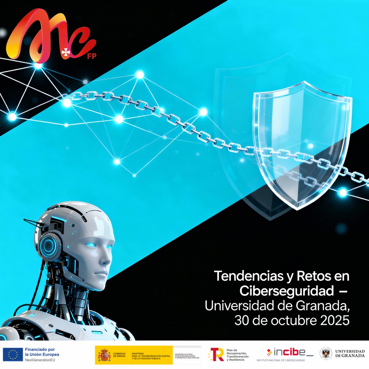 Nuestro profesor Alejandro Cortés participará como ponente en la Universidad de Granada, dentro del Curso de Ciberseguridad para Empresas
📅 30 de octubre 🕐 12:30 h 🎥 En directo por YouTube
 “Tendencias y Retos en Ciberseguridad” talento tecnológico Mercedarias FP Granada 💻🔒