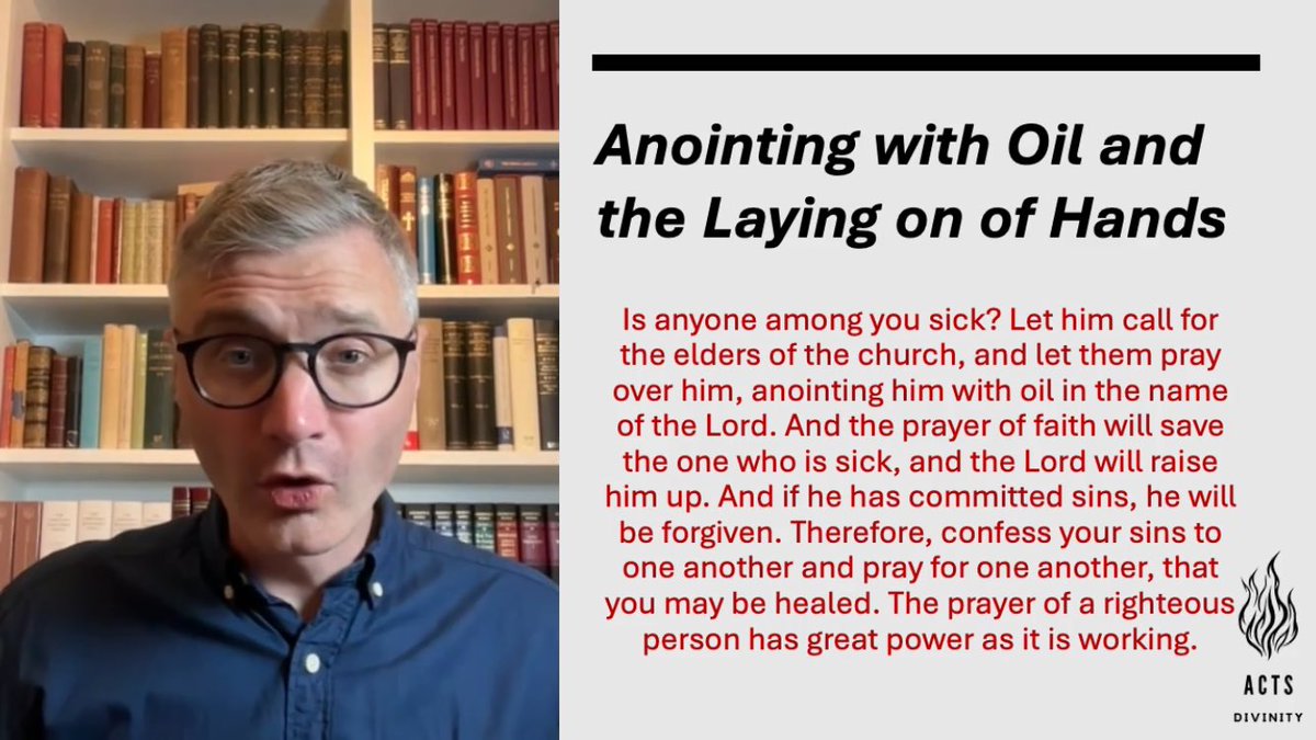 ActsDivinity's tweet image. This week Dr Black has been helping our Pneumatology class to think about healing. What’s healing got to do with the resurrection? Is there “healing in the atonement” (and what would that mean)? What about the elders anointing with oil or “healing at the Table”?