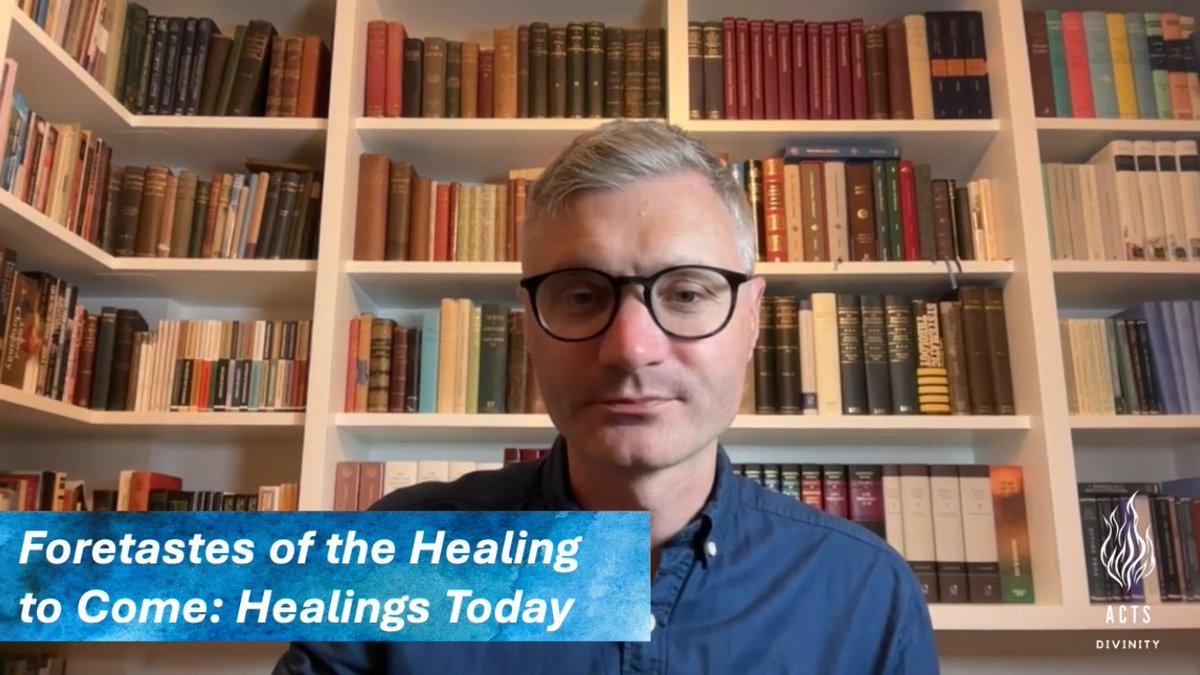 ActsDivinity's tweet image. This week Dr Black has been helping our Pneumatology class to think about healing. What’s healing got to do with the resurrection? Is there “healing in the atonement” (and what would that mean)? What about the elders anointing with oil or “healing at the Table”?