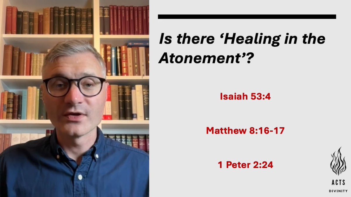 ActsDivinity's tweet image. This week Dr Black has been helping our Pneumatology class to think about healing. What’s healing got to do with the resurrection? Is there “healing in the atonement” (and what would that mean)? What about the elders anointing with oil or “healing at the Table”?