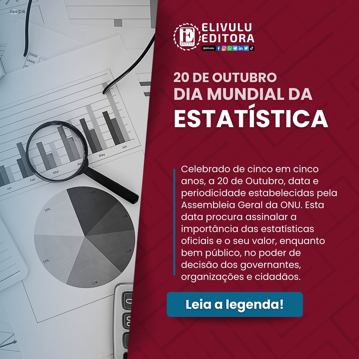 Dados fiáveis sustentam a formulação eficaz de políticas, o planeamento económico e o desenvolvimento social, especialmente no mundo complexo de hoje. 

Sugestão de Leitura
«Estatística Aplicada. Exercícios Resolvidos e Propostos» (ed. 2016). 
Autor: Nlando Mia Veta André