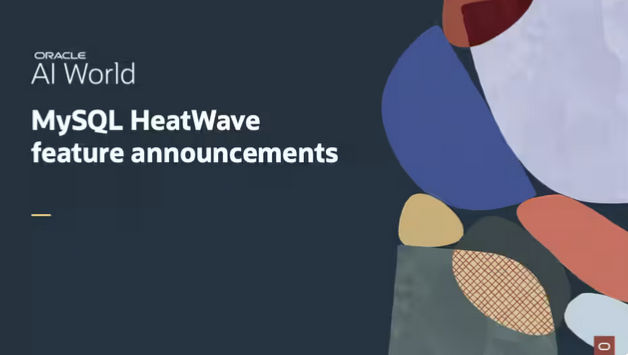 MySQL's tweet image. Don't miss Nipun Agarwal's Recap of MySQL & HeatWave announcements made at Oracle AI World last week!
#mysql #mysqlheatwave #Oracle #AIworld
social.ora.cl/6011AfHpW