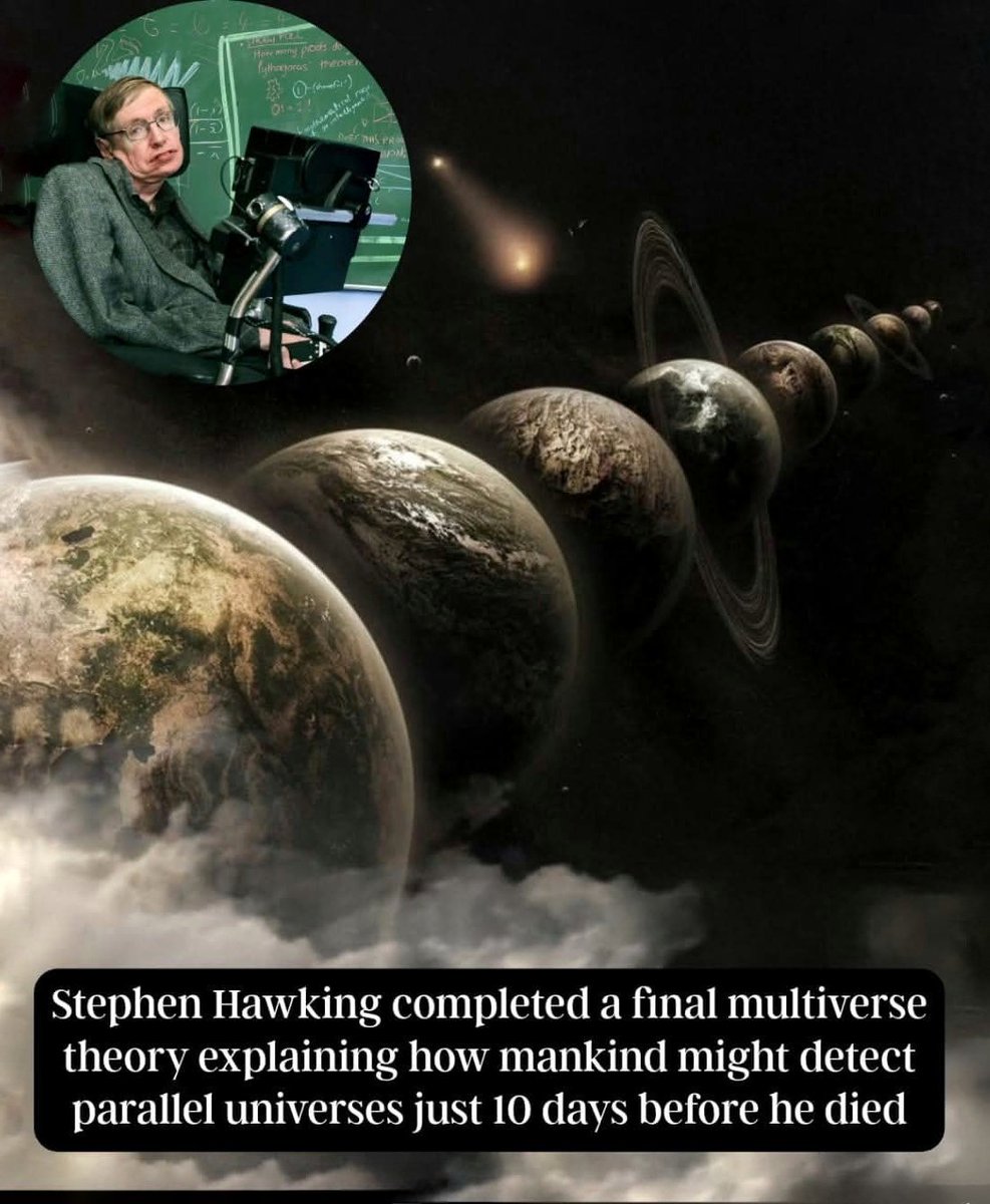 Stephen Hawking's final multiverse theory, completed just 10 days before his death on March 14, 2018, was a groundbreaking attempt to explain how humanity might detect parallel universes. 

Co-authored with physicist Thomas Hertog, the paper, titled "A Smooth Exit from Eternal