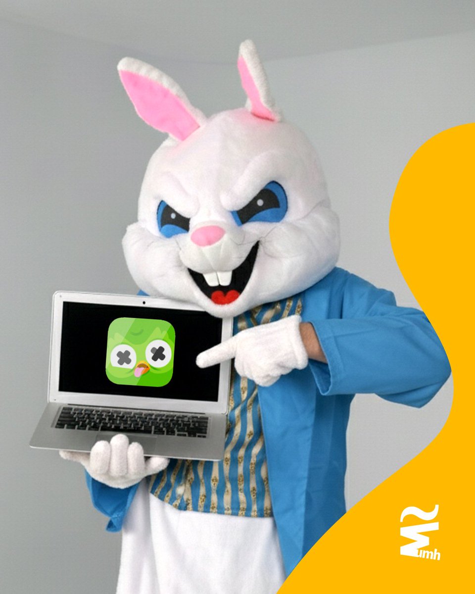 ¿Duolingo caído? 🔪🦉

🐰 El Conejo del CDI solo quería demostrar que aprender idiomas no depende de un servidor.

Clases reales. Profes reales ➡️ Centro de Idiomas de la <a href="/UniversidadMH/">UMH</a> 

El Conejo del CDI no se cae 💪🏽