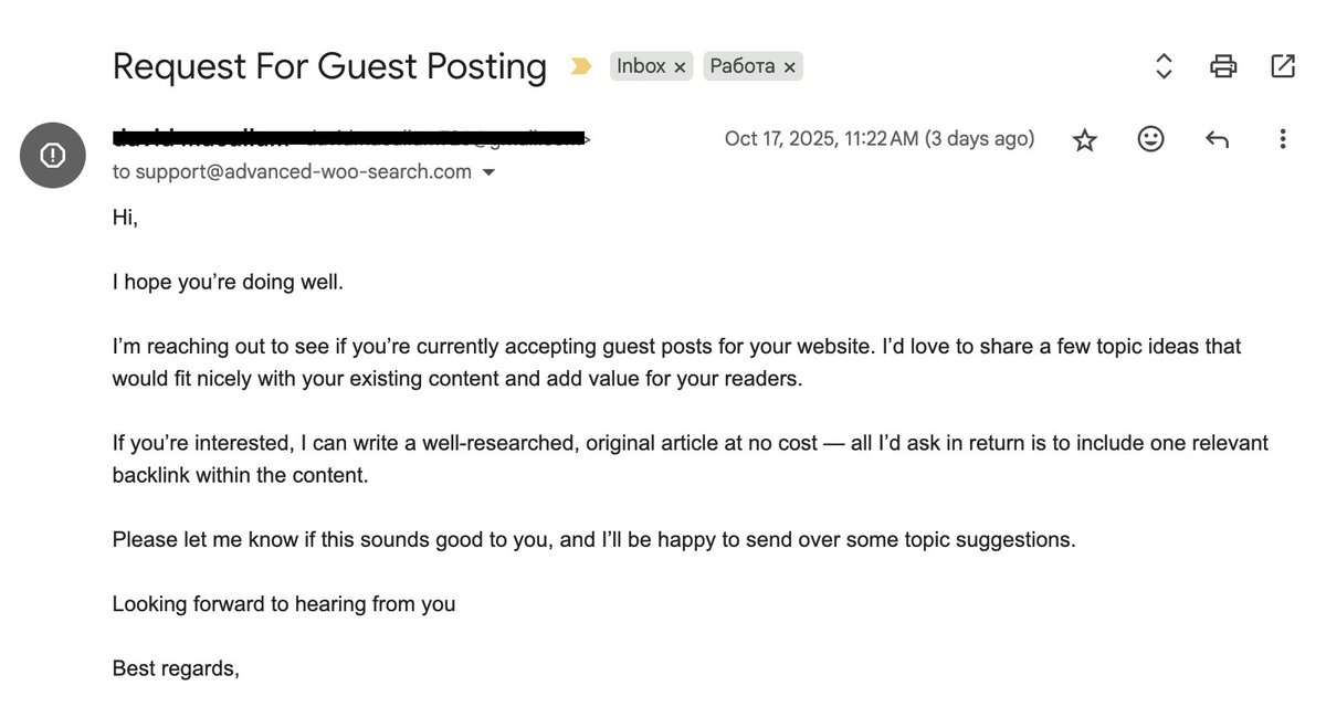 After I started publishing more blog posts (thanks to <a href="/sufiabanu91/">Sufia Banu</a>), I began receiving more and more guest post offers.

What’s your opinion on such posts offers? Do you usually accept them, and do they bring any real results for you?