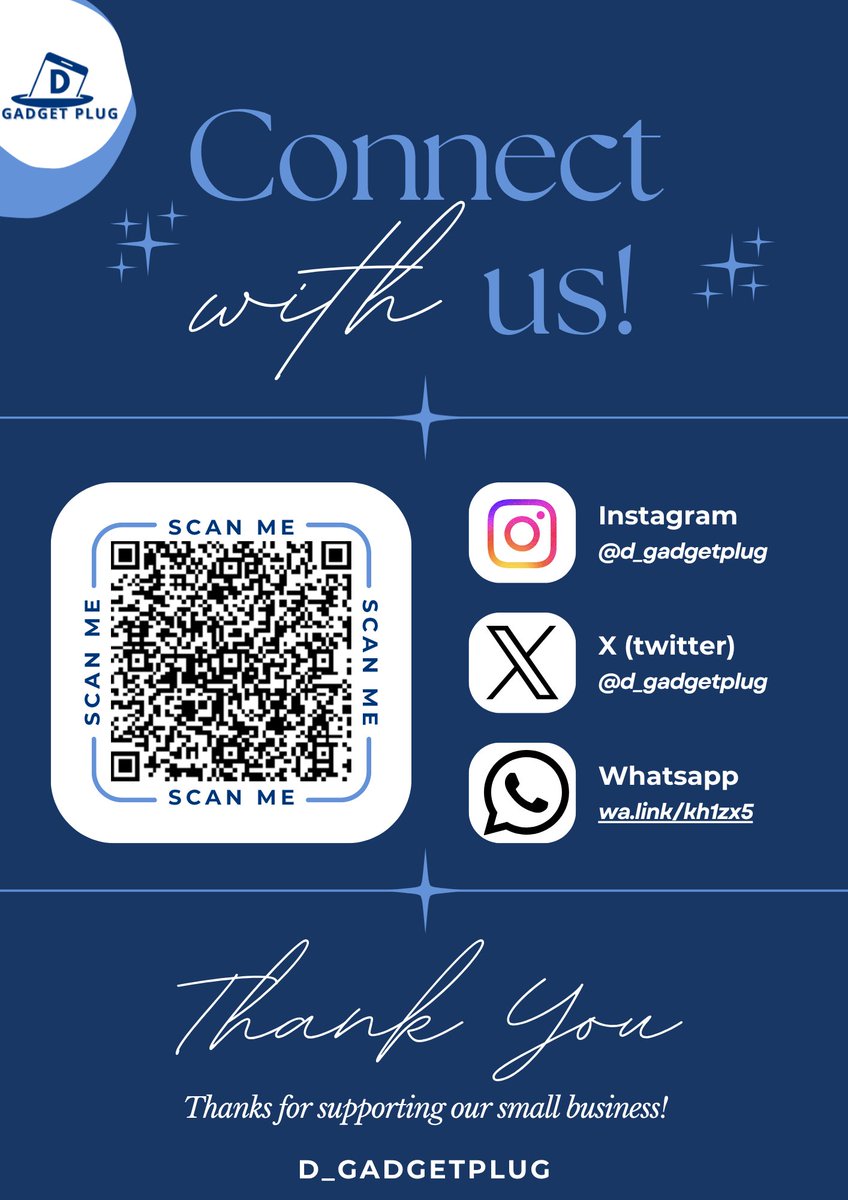 d_gadgetplug's tweet photo. Letβs stay connected βοΈπ
Kindly Follow us on all platforms, Instagram, X & WhatsApp for exclusive deals, updates, and tech drops!
IG & X: @d_gadgetplug | whatsapp: https://t.co/0akQLL4hak
#TechPlug #DGadgetPlug #GadgetDeals https://t.co/gB7L6OdL1s
