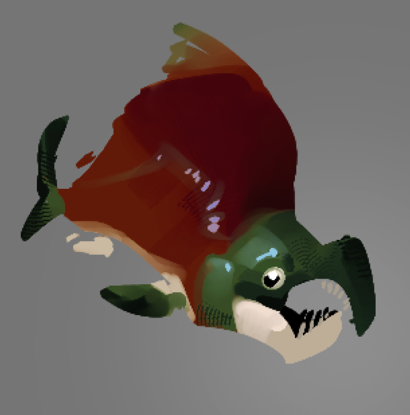 salmon doodle to wind down