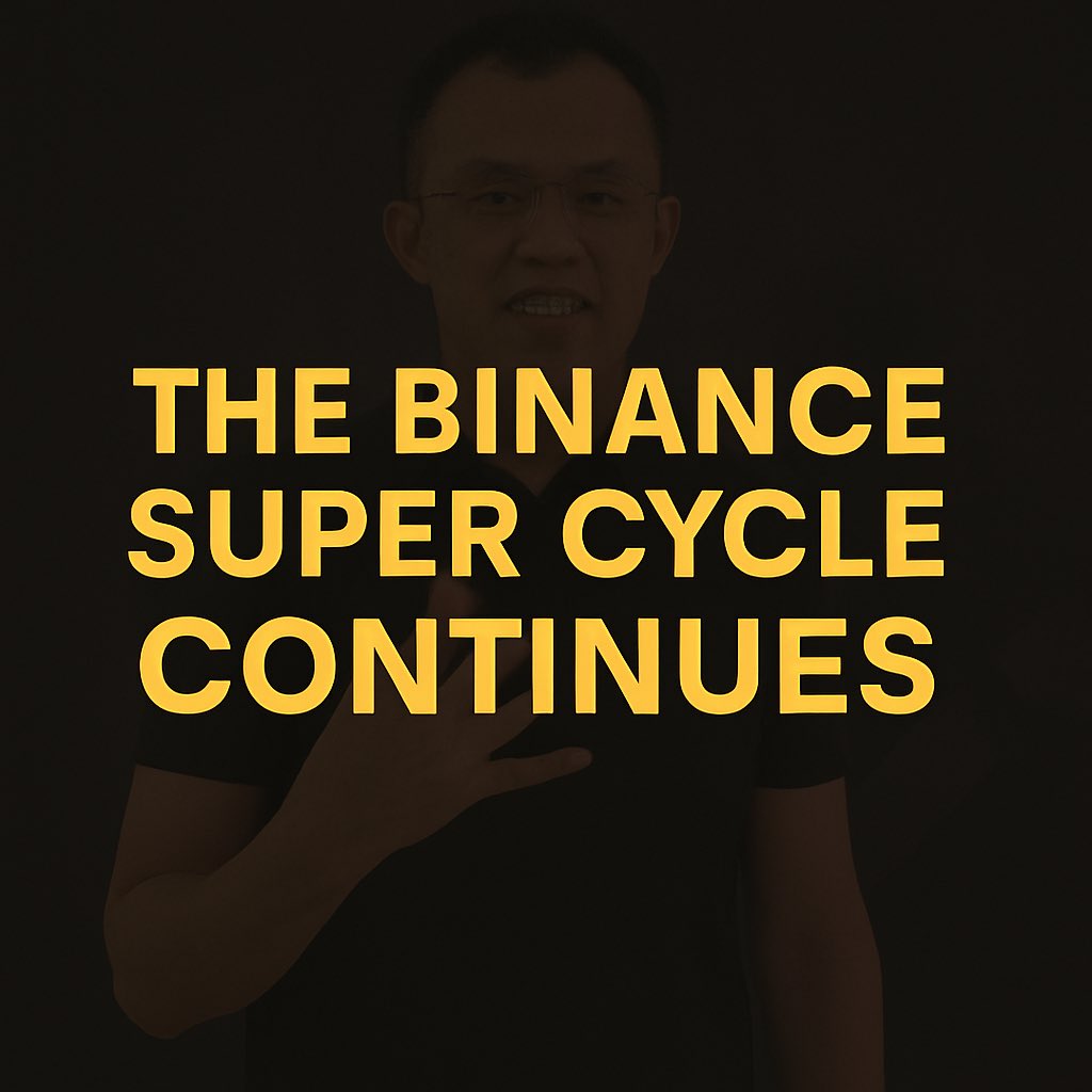 the Binance Super Cycle continues.

4

<a href="/cz_binance/">CZ 🔶 BNB</a>