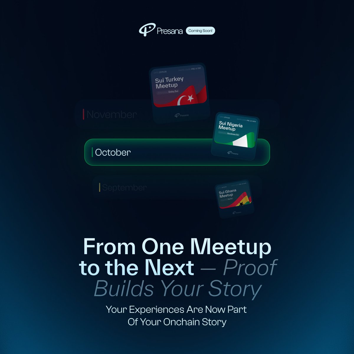 Proof builds your story, Presana brings them onchain.