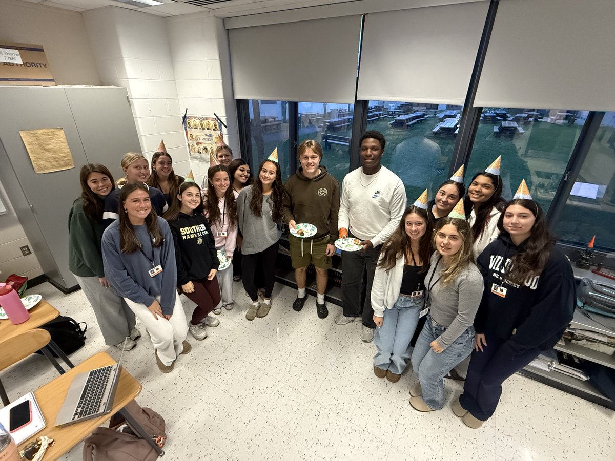 Taking a break from making THE BEST yearbook. Thanks to the staff for the awesome surprise birthday party. Best Bengals! <a href="/bengalpride67/">John Germano</a>