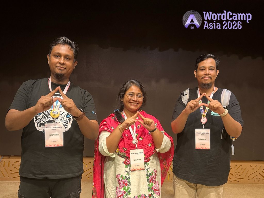 WordCampAsia's tweet image. 💙 WordPress connects us all!
Our #WCAsia organizers joined #WCDhaka and #WCISB this past weekend, spreading the energy and open-source love. ✨
#WordPress #opensourcecommunity