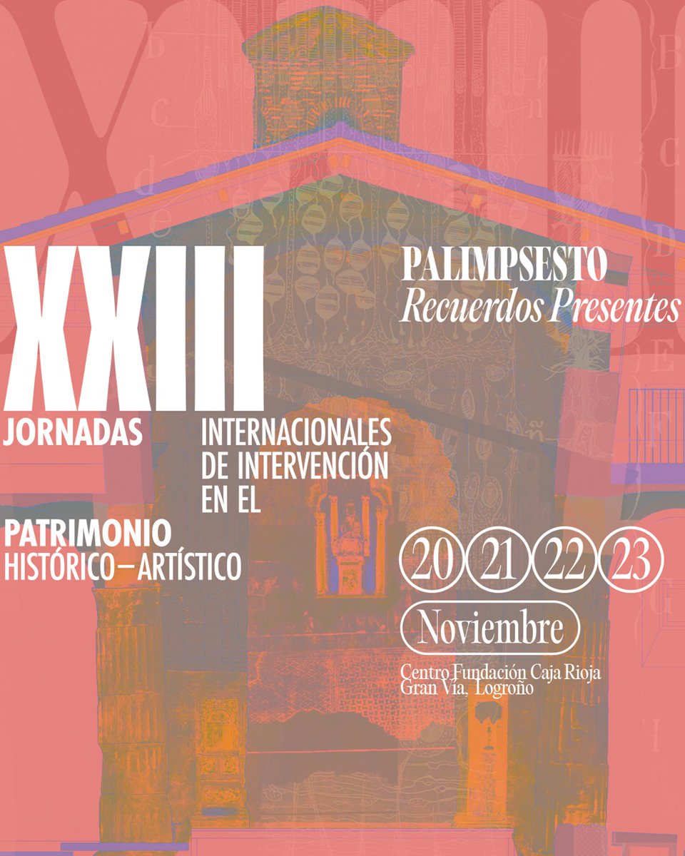 Ya puedes consultar el programa completo de las XXIII Jornadas de Patrimonio 'Palimpsesto. Recuerdos presentes' e inscribirte en ellas. 

📅 20–23 noviembre 
📍 Logroño, La Rioja

Más información: 
cscae.com/index.php/los-…