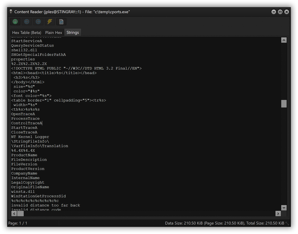 DarkCoderSc's tweet image. 🚀Optix Gate 1.3.0 Released: Introducing Content Reader: instantly view remote files in a paginated, read-only hex editor. Extract ANSI/Unicode strings, handle any file size without download. Integrated in file manager with manual streaming option: github.com/DarkCoderSc/Op…