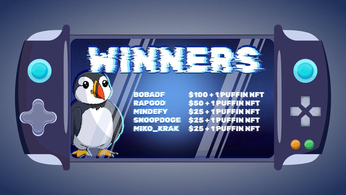 Puffin Rush Weekly Competition just wrapped $325 prize pool, here are some highlights:

> ~100 unique participants
> x14 the biggest win

also approaching 5,000 thansactions milestone..