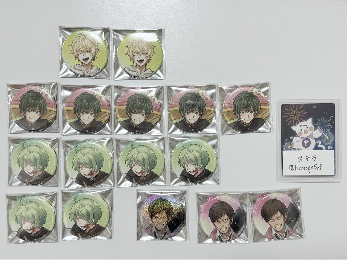 高田村 文化祭 缶バッジ 譲→🧸🍫、🚩🦊、🌸、💐 求→定価+送料、` ´(N